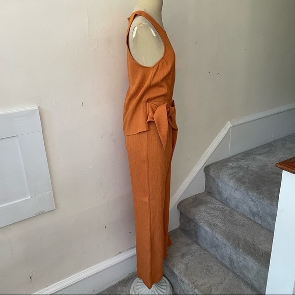 ASTR The Label Apricot Orange Asher Wide Leg Pant & Berlin Tank Top Set NWT XS - Picture 4 of 12